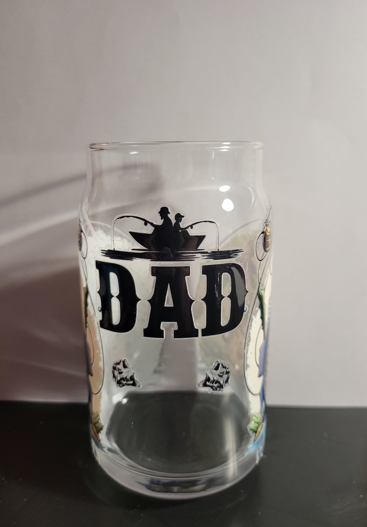 16 oz Glass (Fishing Dad)