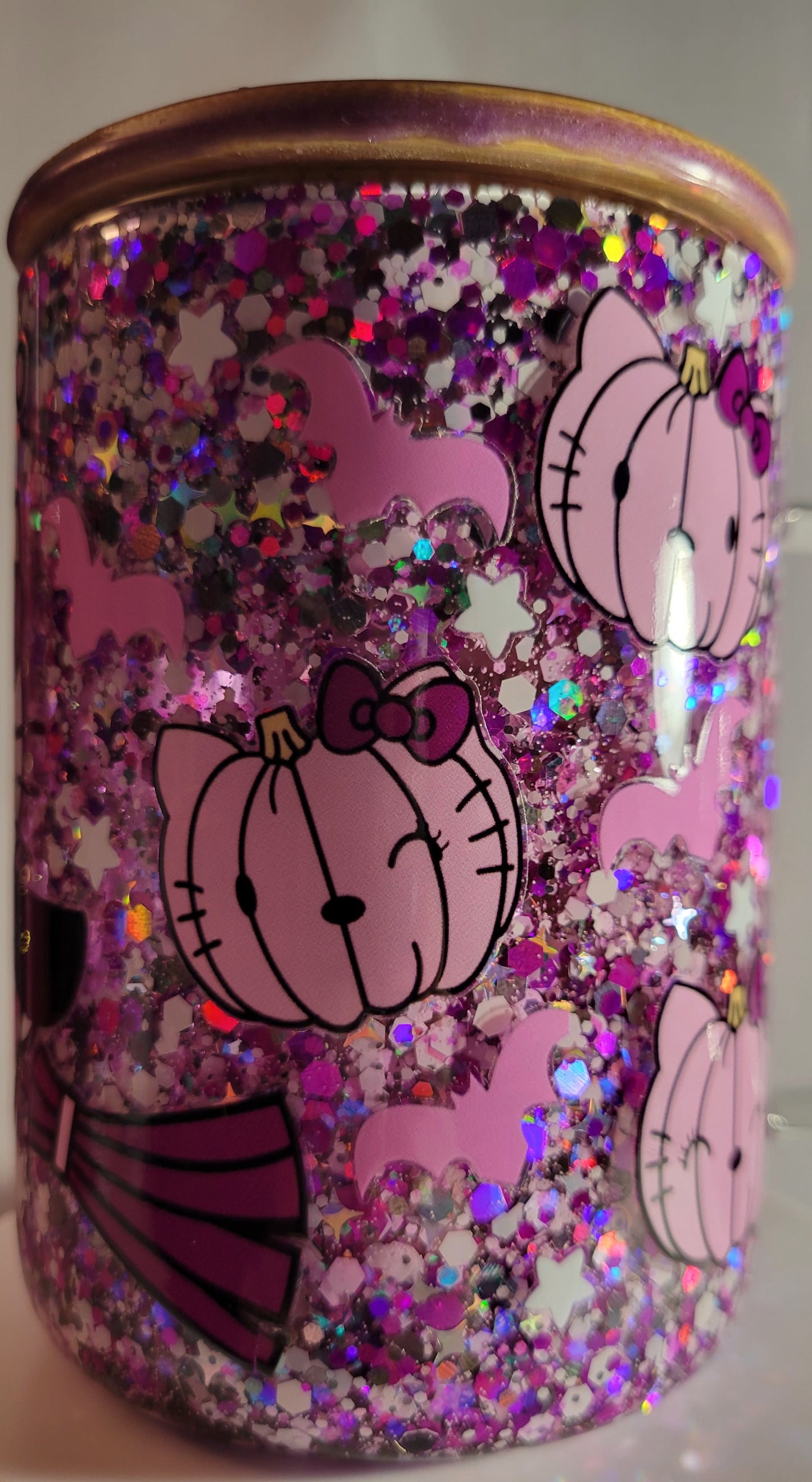 16 oz Snowglobe Glass mug