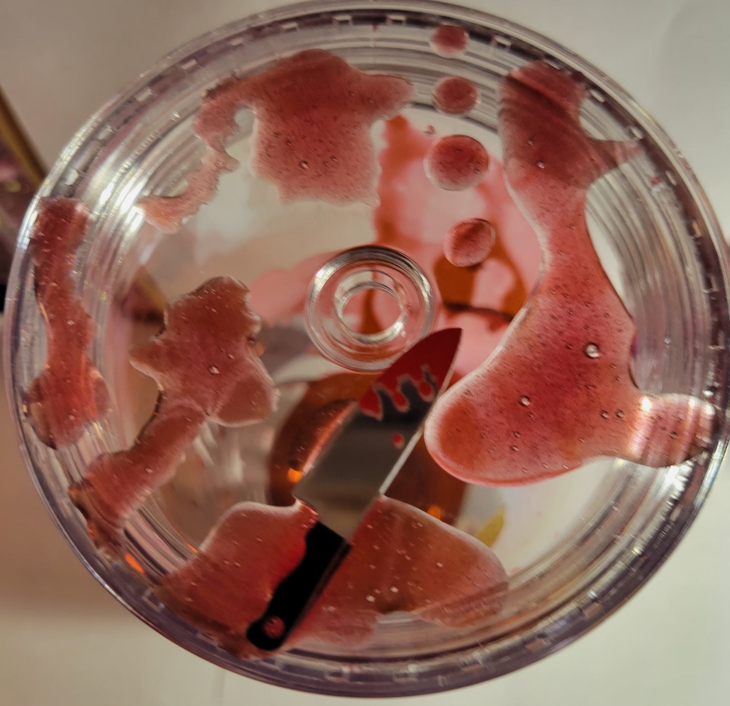 24 oz Acrylic Snowglobe tumbler