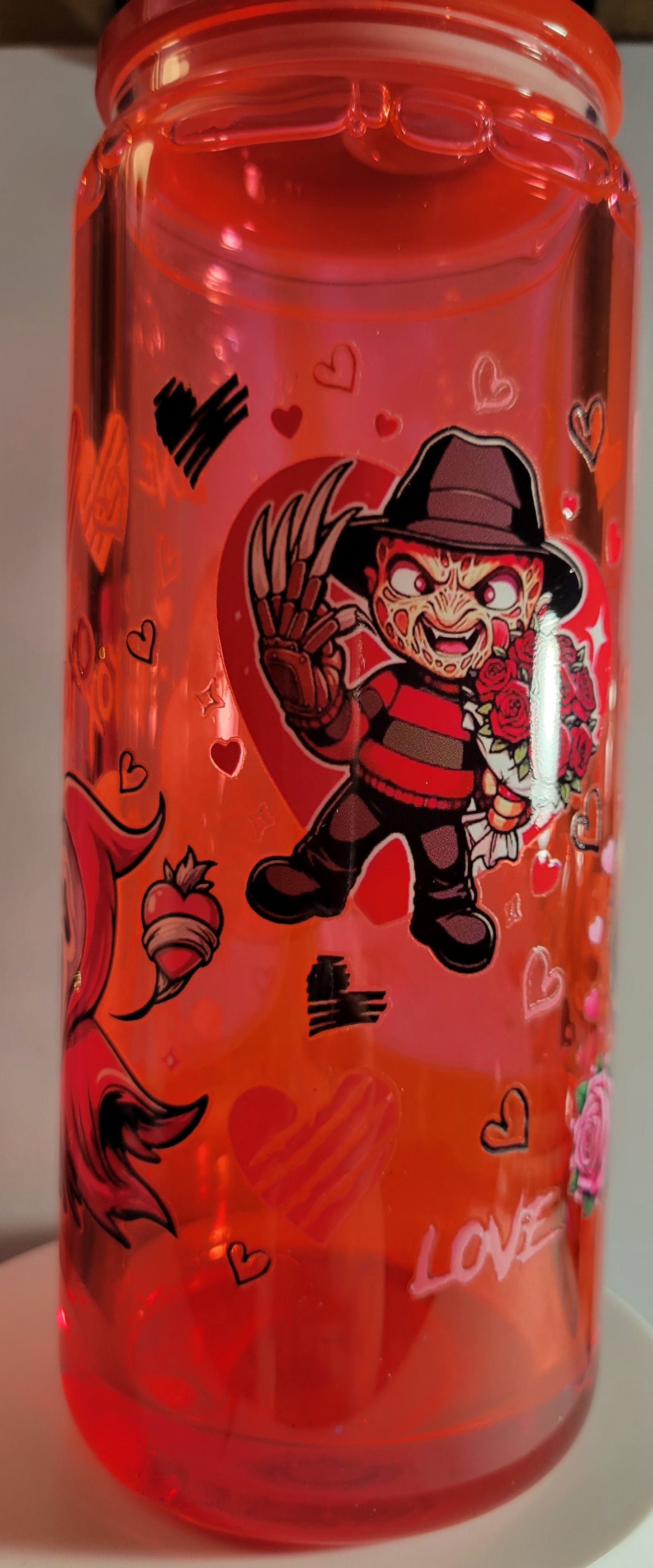 16 oz Snowglobe Glass