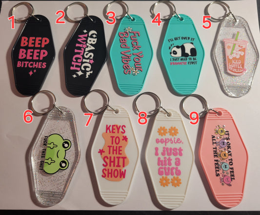 Sassy keychains